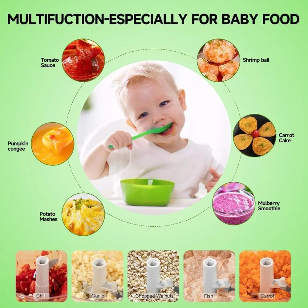 Manual Food Processor Vegetable Chopper Portable Hand Pull String Garlic Mincer